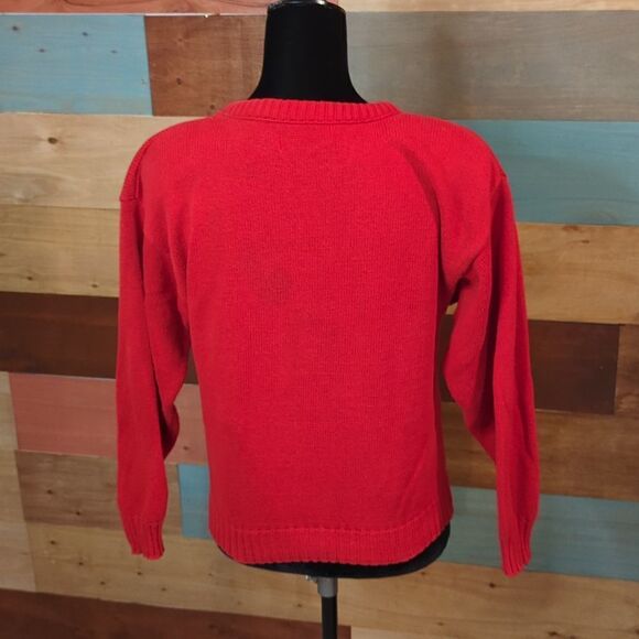 Vintage medium sweater with shoulder pads and pocket designers originals - Picture 3 of 4